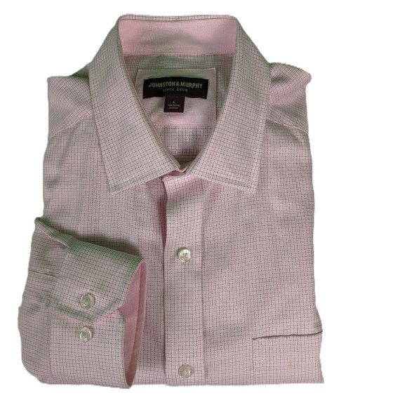 Johnston & Murphy Mens Long Sleeve Button Down Dress Shirt - Picture 1 of 6